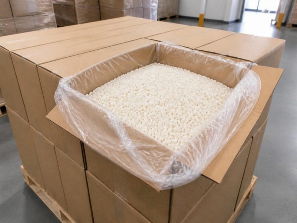 Bulk cartons of empty capsules with liner bags